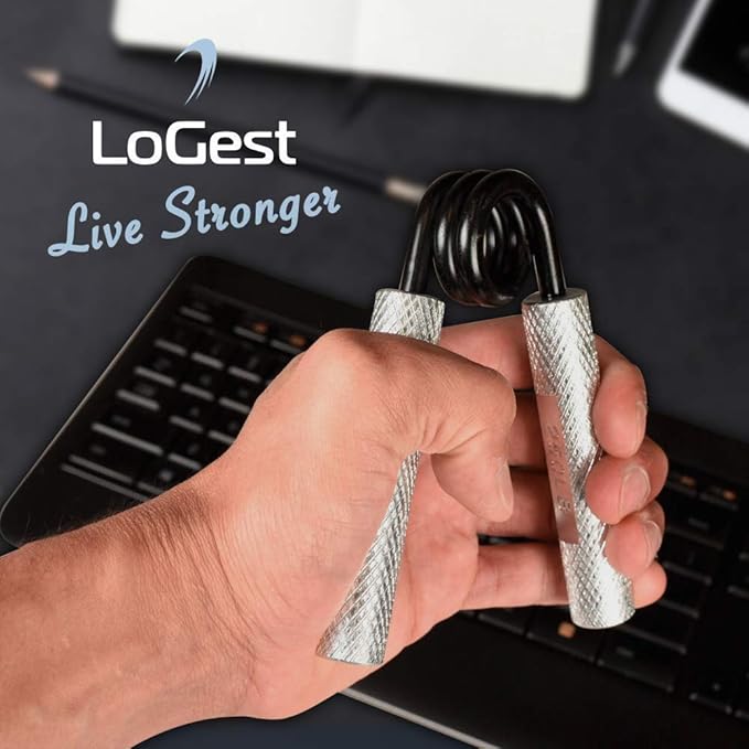 Logest Metal Hand Grip Strengthener 100LB-350LB No Slip Heavy-Duty Grip Strengthener with Gift Box, Great Wrist & Forearm Hand Exerciser, Home Gym, Hand Gripper Grip Strength Trainer