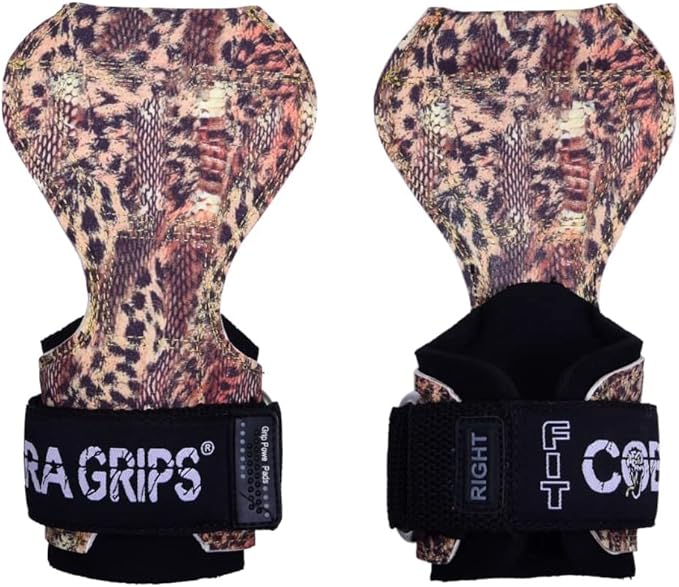 Cobra Grips PRO Weight Lifting Gloves Heavy Duty Straps Alternative Power Lifting Hooks for Deadlifts Adjustable Neoprene Padded Wrist Support Bodybuilding