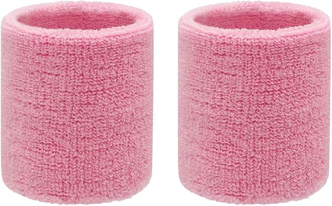 Sweatbands Sports Wristbands for Kids and Women - 3 inch Elastic Athletic Wrist Bands for Tennis, Basketball, Running, Working Out