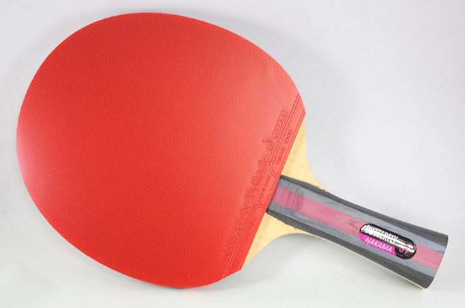 Butterfly Nakama Shakehand Ping Pong Paddle - Recommended for Beginner & Intermediate Level Players - Includes Two Free 40+ Balls - International Table Tennis Federation Approved
