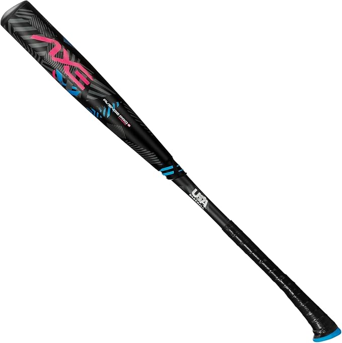 Axe | Avenge Pro 3 Hybrid | USA Baseball Bat | Drop -10/-8/-5 | 3-Piece Hybrid | 2 5/8" Barrel | Black/Blue/Pink