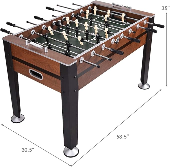 Goplus 54" Foosball Table, Soccer Game Table Competition Sized Football Arcade for Adults, Kids, Indoor Game Room Sport