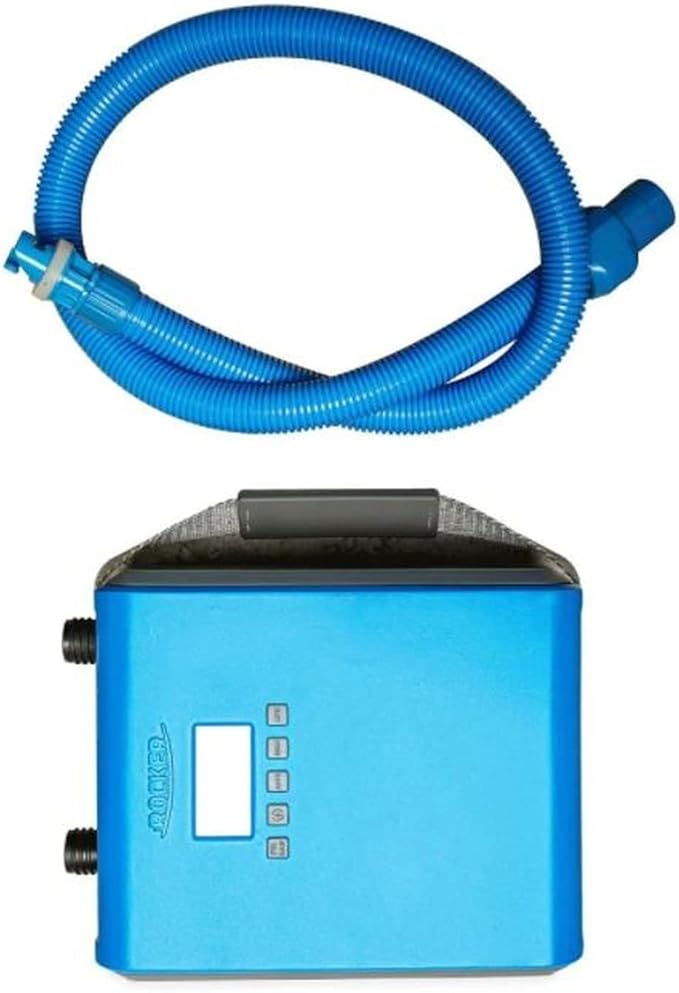 iROCKER 12V Electric SUP Pump with Digital Display – Dual Stage Auto-Off, Inflates Paddle Boards in 12 Mins or Less, Compatible with All iROCKER SUPs, Inflatable Kayaks & iLAND Floats.