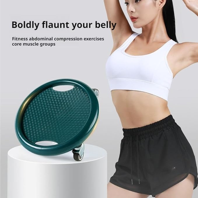 Ab Roller Wheel, Women's Multifunctional Abdominal Wheel Board with Mat, 360° Rotating, for Full Body Fat Burning Tummy Weight Control Gym or at Home Workout Equipment