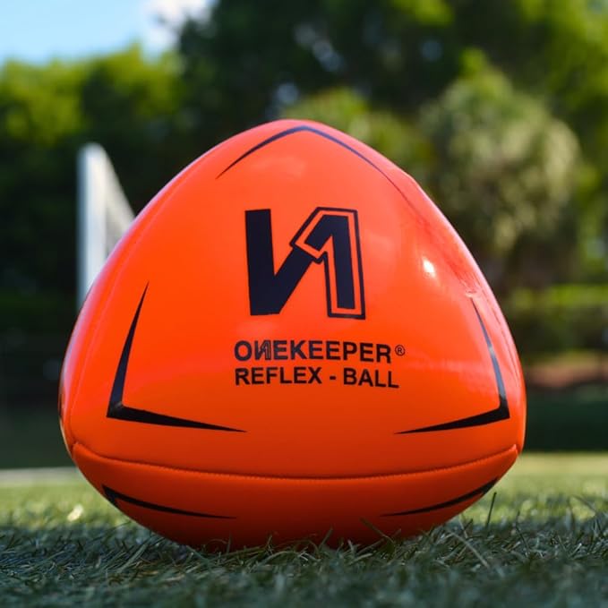 Soccer Reflex & Reaction Ball - White, Orange, Blue, Pink, and Fluo Yellow, Agility and Coordination Training for Kids and Juniors