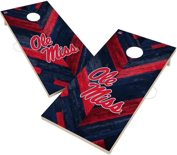 College Team Cornhole Boards, 2x4 Regulation Corn Hole Game Set, Officially Licensed Cornhole Game, Perfect for Tailgates
