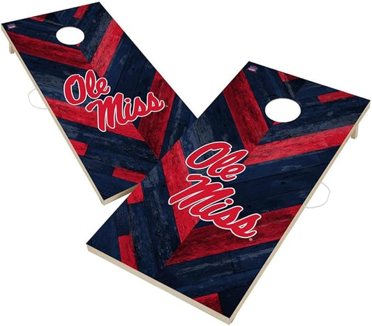 College Team Cornhole Boards, 2x4 Regulation Corn Hole Game Set, Officially Licensed Cornhole Game, Perfect for Tailgates