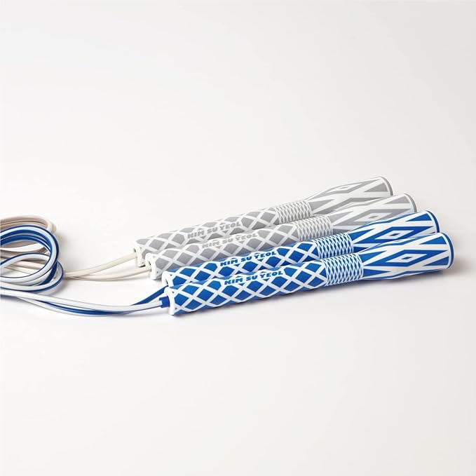 Skipping Jump Rope for Fitness Workout - Light Weight, Adjustable, Tangle Free, Excellent line control for Cardio Boxing, CrossFit, Training Exercise All Ages and Gender ( Special Luxury, KA-220, Made in Korea)