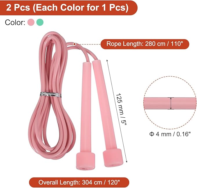 PATIKIL Jump Rope PVC, Adjustable Speed Skipping Rope Tangle-Free Exercise Equipment for Workout Women Men Outdoor Training Home Fitness