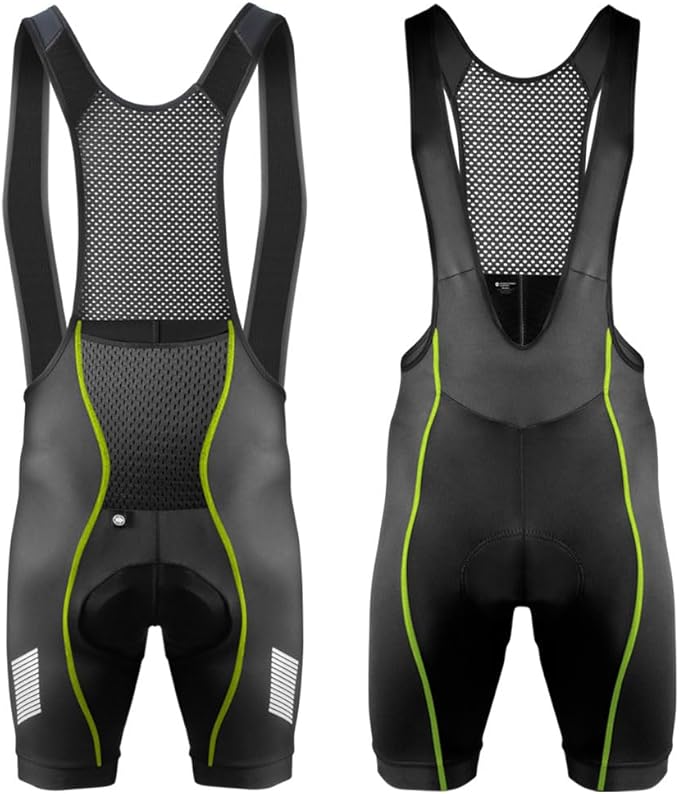 | Men's USA Elite Padded Cycling Bib-Shorts | Performance Long Distance Bib | Made in USA