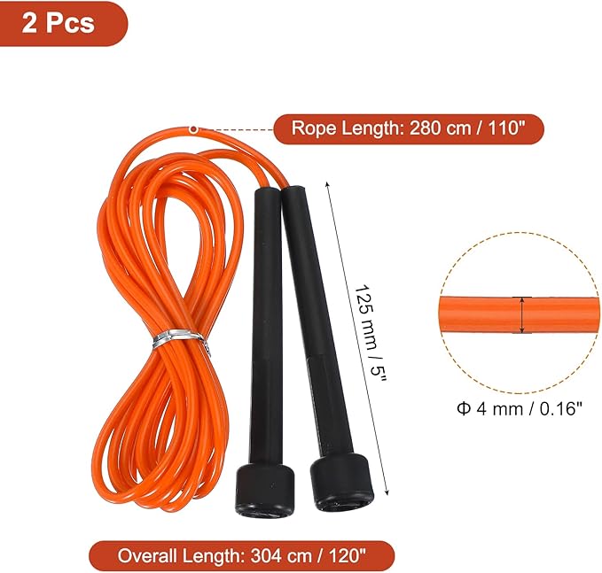 PATIKIL Jump Rope PVC, Adjustable Speed Skipping Rope Tangle-Free Exercise Equipment for Workout Women Men Outdoor Training Home Fitness