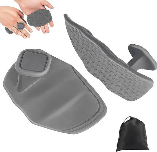 2PCS Anti-Slip Gym Grips Fingerless Workout Gym Gloves, Ergonomic Workout Grip for Men Women Crosstraining Hand Palm Protection, Weight Lifting Grips for Bodybuilding, Deadlifts