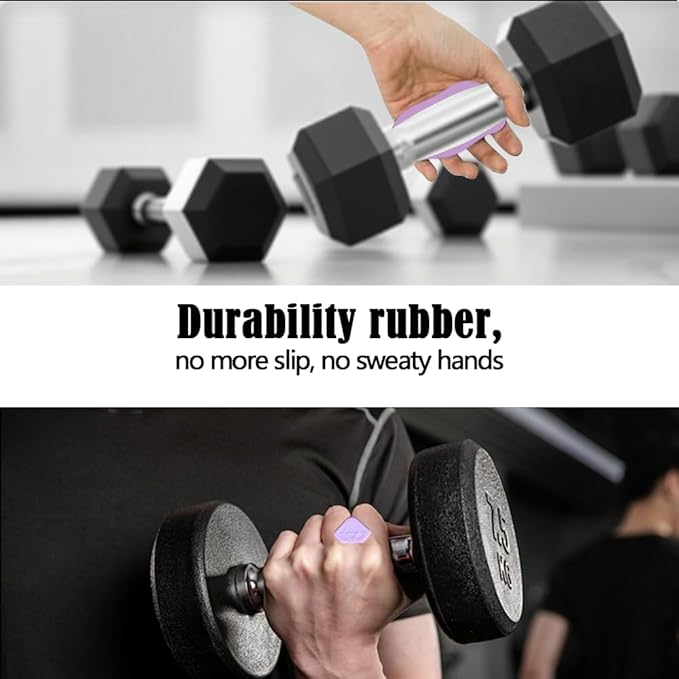 Anti-Slip Gym Workout Grips for Weight Lifting, Exercise Gloves with Ergonomic Hand Protection & Portable Design for Men & Women