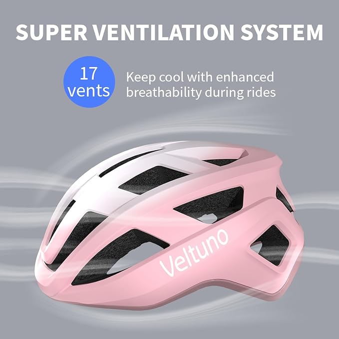 Bike Helmet for Adult Men & Women, Lightweight Bicycle Helmet, Adjustable Strap with Magnetic Buckle, Cycling Helmet for Mountain & Road Bike