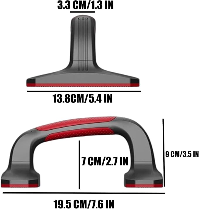 Push Up Bar Detachable Portable Lightweight Pushup Handles with Non-Slip Base & Ergonomic Grips for Home Gym Workout Chest, Arms, Abs