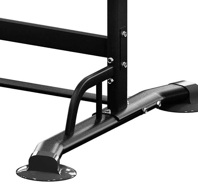 DlandHome Upgrade Multi-Function Power Tower Adjustable Height Pull Up and Dip Station Strength Training Fitness Workout Station, PSBB002-P