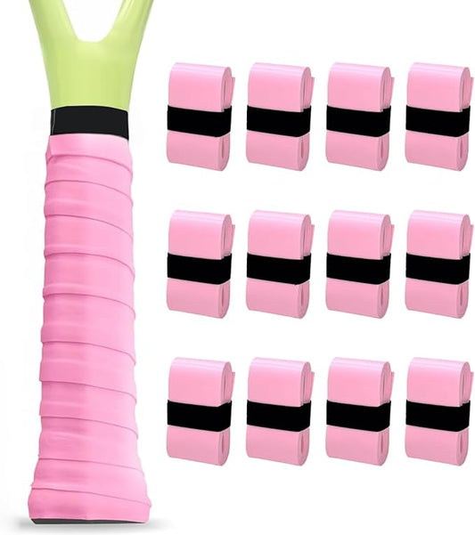 LK Sports Tennis Racket Grip Tape, 12 Pack, Absorbent and Anti-Slip Tennis Overgrip, Precut Soft Pickleball Paddle/Badminton Wrap Grips Tape