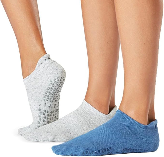 TAVI Women’s Savvy Grip Socks, Multi-Pack - Pilates Socks with Grips for Women, Slipper Socks for Pilates, Yoga, and Ballet