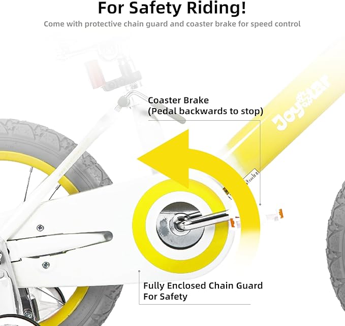 JOYSTAR Vintage Kids Bike with Training Wheels & Basket, 12 14 16 Inch Girls Bike for 2-7 Years Old, Children Bicycles, Multiple Colors