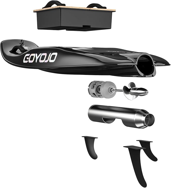 GOYOJO High-Speed Electric Surfboard - 12/15 KW Water Jet Surfing Board, Maximum Speed of 65 KM/h, Battery Life of 50-80 Minutes, Hybrid Fiber Construction, Suitable for Adults