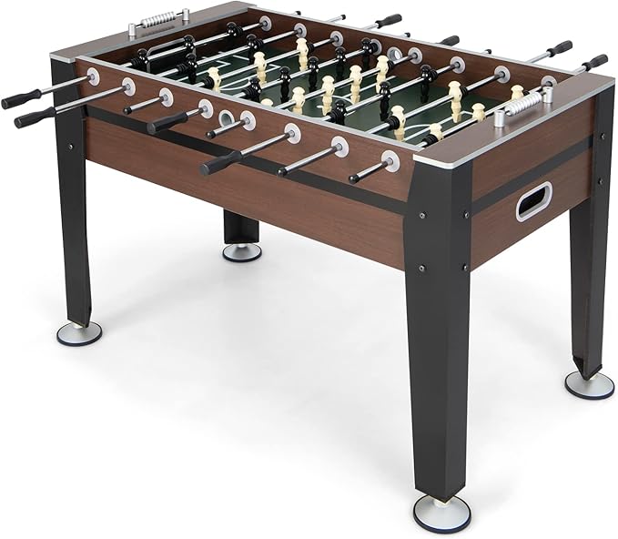 Giantex Foosball Table Adult Size - 54" Foosball Table Full Size with 2 Balls, Wood Football Table, Arcade Soccer Table Game for Kids Adults, Game Room, Home, Office, Party