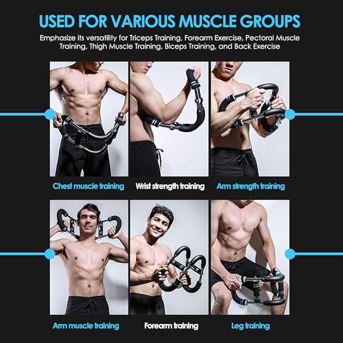 Twister Arm Trainer, Adjustable Chest Trainer (60–110 lbs) for Chest, Arm & Shoulder Workout, Detachable Chest Workout Equipment for Enhancing Upper Body Muscle