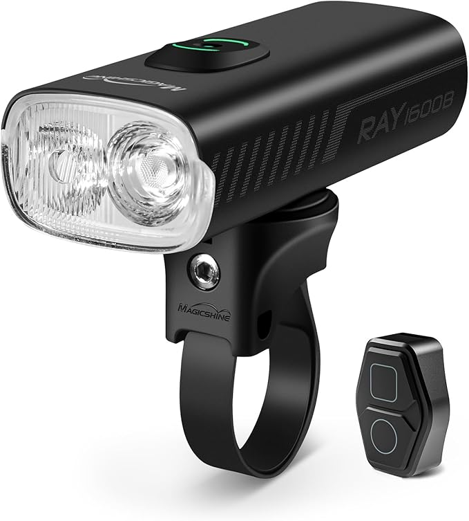 MagicShine Bicycle Light RAY 1600B/RAY 2600B,USB-C Fast Charging IPX6 Waterproof,Equipped with Two High-Power LEDs Bike Headlight