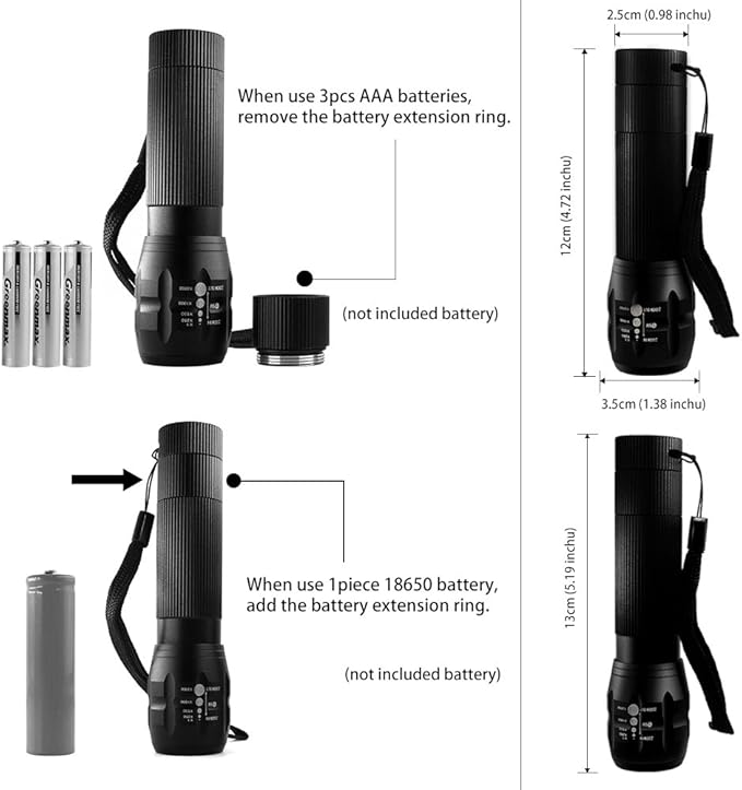 2 Packs Bike Light Set Super Bright Focus Adjustable Front Headlight and Rear LED Mountain Bicycle Light, Mount Included JB866