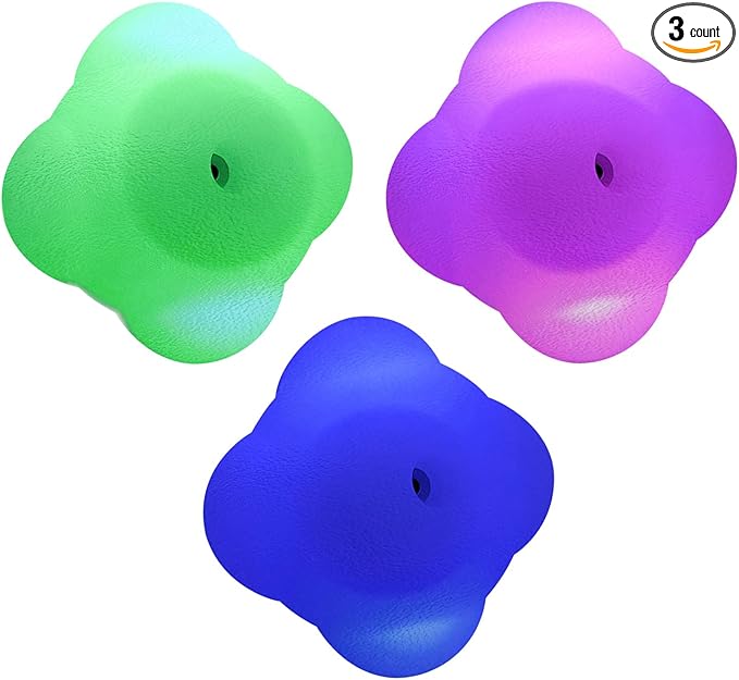 Agile Reaction Training Ball Set, 6 Colors Online/Offline Mode Speed Agile Reaction Ball Equipment Quick Response Training Ball Reflex Ball Tools for Enhancing Speed and Agility