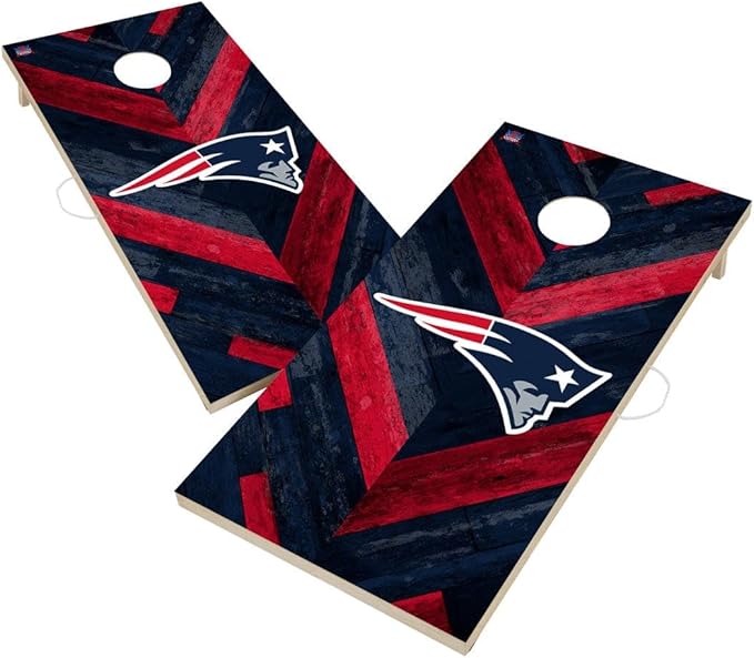 Football Team Cornhole Boards, 2x4 Regulation Corn Hole Game Set, Officially Licensed Cornhole Game, Perfect for Tailgates