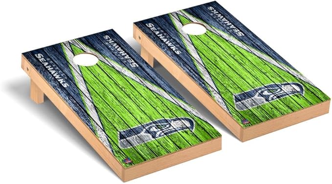 Football Team Cornhole Boards, 2x4 Premium Corn Hole Game Set, Officially Licensed Cornhole Game, Perfect for Tailgates