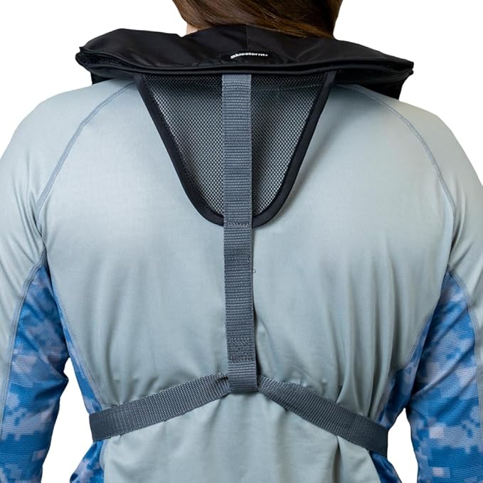 BLUESTORM Cirrus26 Inflatable PFD Life Jackets for Adults | US Coast Guard Approved Automatic Life Vest w/Manual Override Convertibility