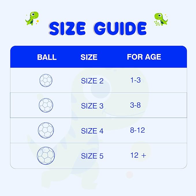 Kids Soccer Ball Size 2 Size 3 Size 4 Glitter Unicorn Dinosaur- For Toddlers Kids Age 1-3 3-8 8-12 - Sports & Outdoors Ball Inflatable with Pump - Gift for Girls Boys Children Youth School Birthday