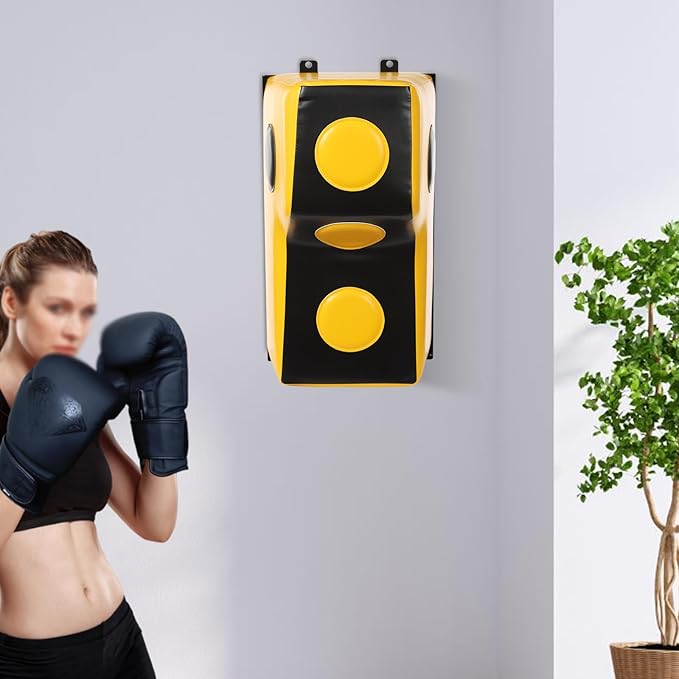 Wall Mount Boxing Pad Uppercut Punching Bag Target Pad, Wall Punching Bag Upgraded Boxing Training, Target Sponge with Mounting Brackets, Uppercut Boxing Bag for Bedroom, Gym
