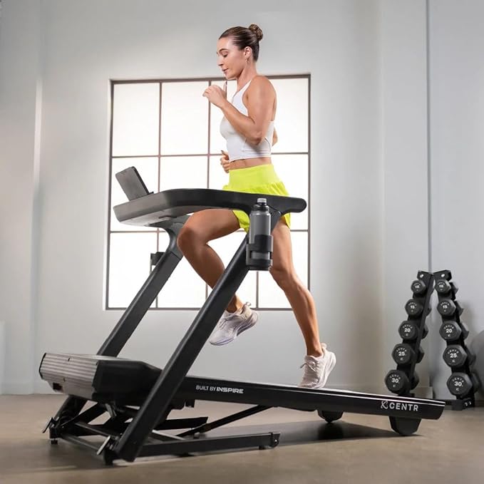 Centr RUNR Foldable Treadmill - Compact Home Design, 3.0 HP Motor, Cloud Cushion & Natural Stride Tech, Bluetooth Heart Rate, 10 mph Speed, 12% Incline, 300 lb Capacity