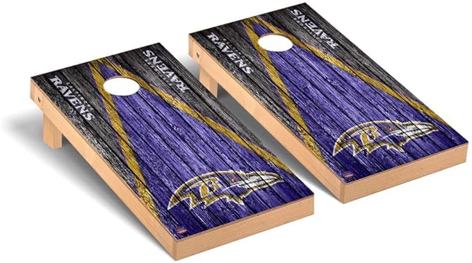Football Team Cornhole Boards, 2x4 Premium Corn Hole Game Set, Officially Licensed Cornhole Game, Perfect for Tailgates
