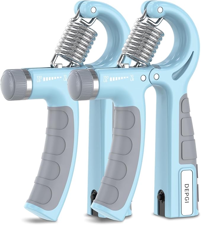 DEPGI Smart Grip Strength Trainer with App, Digital Hand Gripper with 10-130LB Resistance for Muscle Building & Injury Recovery（2 Pack)