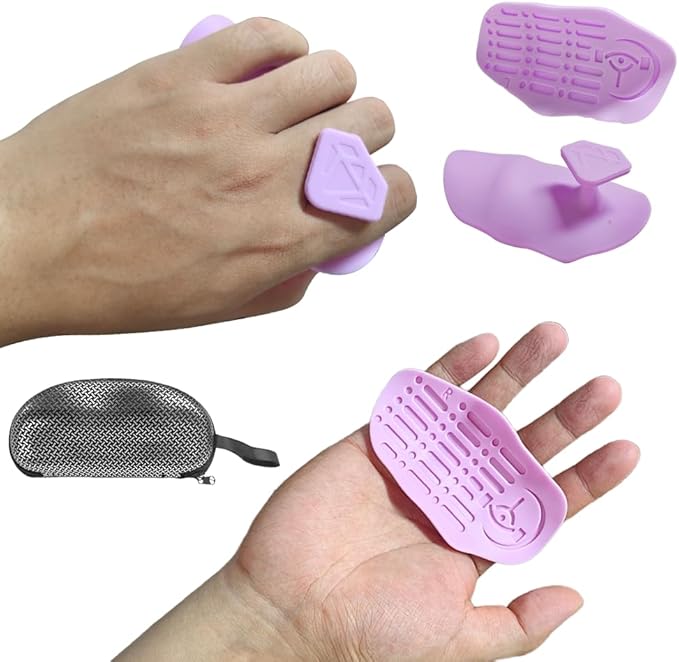 Anti-Slip Gym Workout Grips for Weight Lifting, Exercise Gloves with Ergonomic Hand Protection & Portable Design for Men & Women