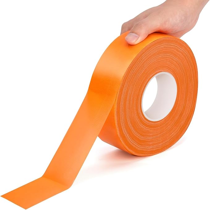 328FT Pickleball Court Marking Kit Orange Temporary Pickleball Court Lines Tape for Badminton, Tennis, Basketball, Pickleball Court Marking