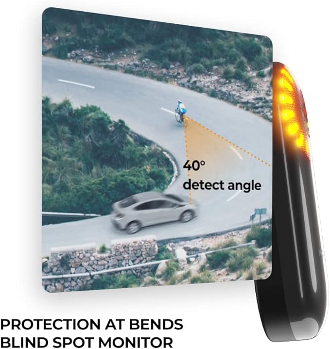 Magene L508 Bike Radar Tail Light, Smart Rear View Radar Taillight Compatible with Some Bike Computers and Watches, Support Utility APP Display