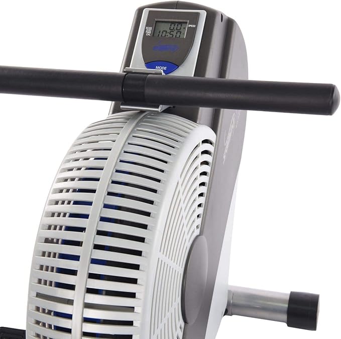 Stamina ATS Air Rower Machine with Smart Workout App - Foldable Rowing Machine with Dynamic Air Resistance for Home Gym Fitness - Up to 250 lbs Weight Capacity