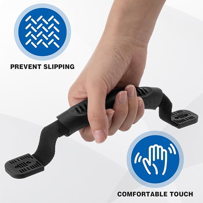 Tallew 12 Pack Kayak Carry Handles Replacement with Washers and Screws Canoe Boat Handles Kayak Parts Accessory Kit for Watercraft Ocean Perception Water Outdoor Sport Suitcase Luggage