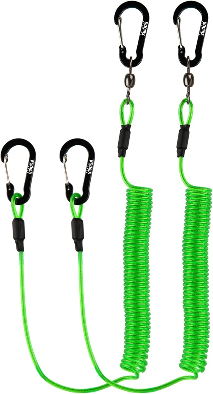Booms Fishing T02 Fishing Pole Tether, Kayak Paddle Leash, Paddle Board Fishing Accessories, Heavy Duty Fishing Lanyard for Fishing Tools/Rods/Paddles