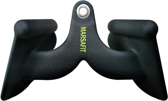Home Gym Fitness Rowing T-bar V-bar Pulley Cable Machine Attachment, Bicep Curl Tricep Lat pulldown Bar Back Strength Training Handle Grips Lat Pull Down Bar for Seat Row Workout