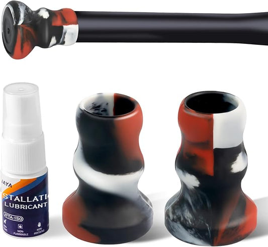 JAYA 2 Pack Bat Knob Taper, Exclusive Installation Lubricant, Easy Installation Bat Knob Taper, Increased Bottom Protection, Ergonomic Design, for Enhanced Grip and Protection