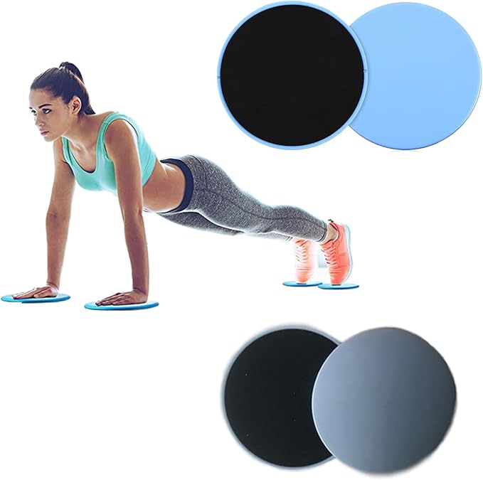 Sliders for Working Out 4 Exercise Sliders Core Exercise Sliders Dual Sided Disks for Abdominal Exercise, Strengthen Core, Glutes, Abs, Fitness Equipment