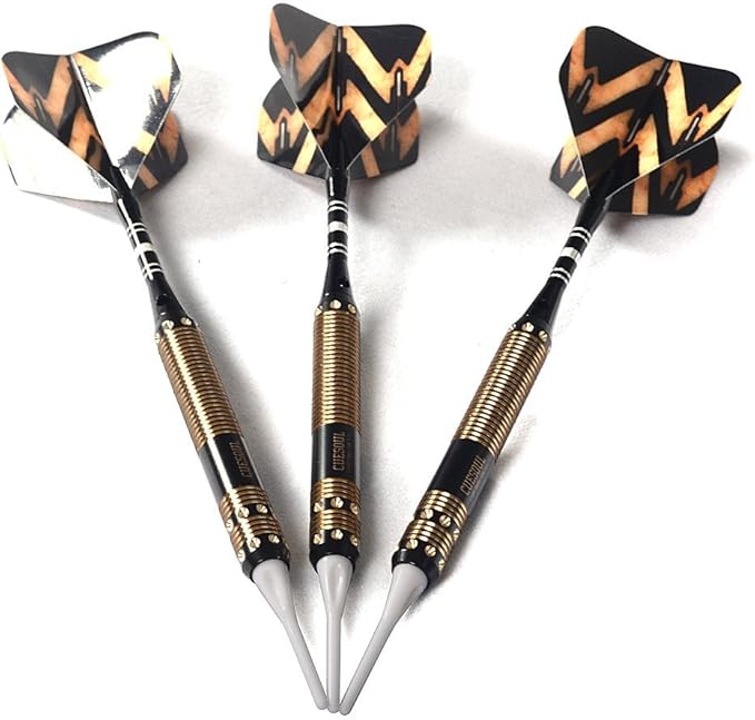 CUESOUL Soft Tip Darts Set Plastic Tip with Dart Case