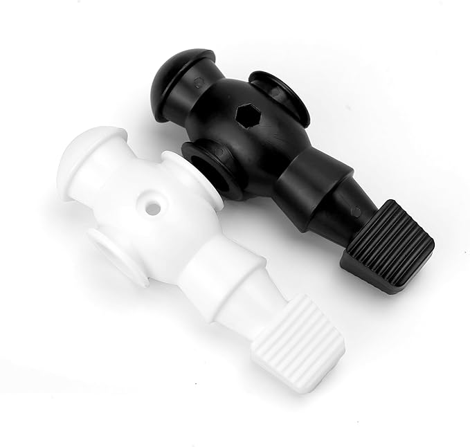 26pcs Foosball Replacement Players, Foosball Table Parts Set Accessories, Soccer Men Player Set, Plastic Replacement Parts for Football Table (13 Black, 13 White)