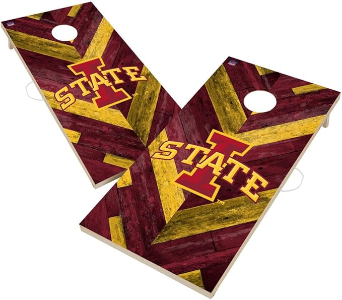 College Team Cornhole Boards, 2x4 Regulation Corn Hole Game Set, Officially Licensed Cornhole Game, Perfect for Tailgates