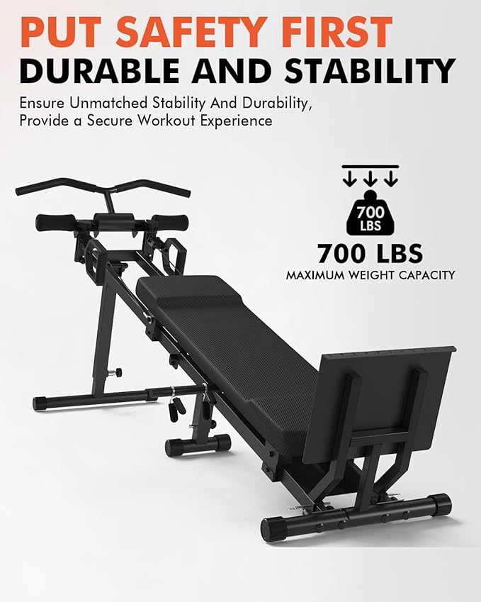 GMWD Total Home Gym with Detachable Footplate,Swing Attachment and Weight Holder,Versatile Total Body Training Machine for Home Gym Workout